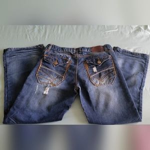 Buckle Black 32/30 Men's Distressed Jeans